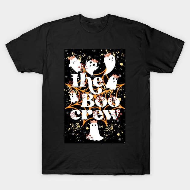 'The Boo Crew' cute halloween ghosts T-Shirt by FineArtMaster